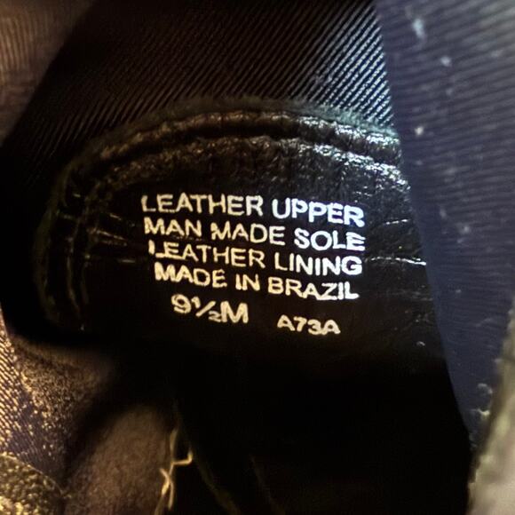 Tory Burch Ankle Boots Melrose Mestico Leather Heel Moto Black Logo Women’s 9.5 - Picture 6 of 15